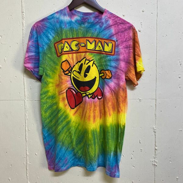 PAC-MAN パックマン タイダイ 半袖　Tシャツ S 古着