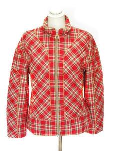 ESCADA Escada одежда женский блузон красный проверка размер :42 94051