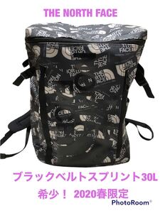 希少限定!ノースフェイス ヒューズボックス ブラックベルトスプリント30L