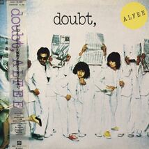 A帯付LP ALFEE アルフィー doubt, 坂崎 櫻井 高見沢 レコード 5点以上落札で送料無料_画像1