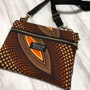 Wファスナーサコッシュ 斜めがけ