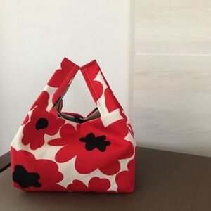 エコバック コンパクト 折りたたみ マイバッグ 花柄 北欧 ハンドメイド