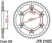 JTR210.45SC Honda Off Road XR400 RT,RV,RW,RX,RY,R-1,R-2,R-3,R-4 96-04等