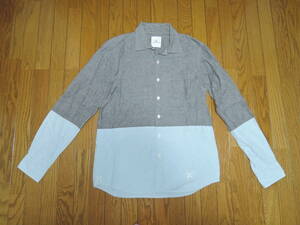 uniform experiment ツートン シャンブレーシャツ 1 灰水色系 ユニフォームエクスペリメント SOPHNET. / ソフネット UE.