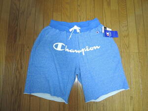  new goods Champion Champion cut off short pants S blue sweat shorts LOGO Logo shorts Cut Off Short Pants