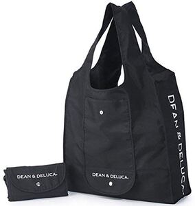 新品 未使用 DEAN&DELUCA(ディーン&デルーカ) エコバッグ 折りたたみ式 トートバッグ エコ (ブラック)