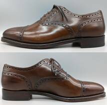 【極美】グレンソン フットマスター セミブローグ サイズ6.5F【送料無料】GRENSON 22352・29 FOOTMASTER オックスフォード フルブローグ_画像5