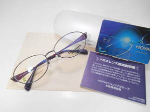 * prompt decision *HOYA blue light cut PC lens attaching farsighted glasses *EYE GARDEN for lady metal frame * gray series 