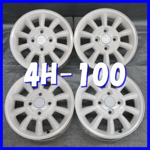 # free shipping A2# Suzuki Alto Lapin original # 13×4J+45 # 4H PCD100 # hub diameter φ54 * 4ps.@* white group one-piece /10ps.@ spoke type 