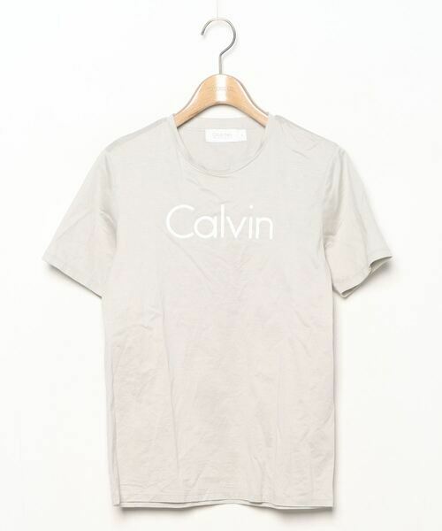 ☆Calvin Klein カルバン・クライン プリント ロゴ Tシャツ 半袖/レディース/S