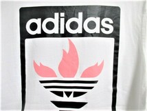 ☆adidas アディダス プリント ロゴ デザイン Tシャツ 半袖/メンズ/O_画像4