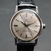 希少 OMEGA Seamaster オメガ シーマスター Ref.2970 Cal.520 17石 手巻き 下がりSマーク 1958年製 Bambi革ベルト シーホース メンズ腕時計_画像3