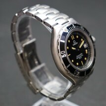 OH済 電池新品 OMEGA オメガ シーマスター プロフェッショナル 200M Ref.396.1052 Cal.1438 クォーツ シーホース 純正ブレス メンズ腕時計_画像2