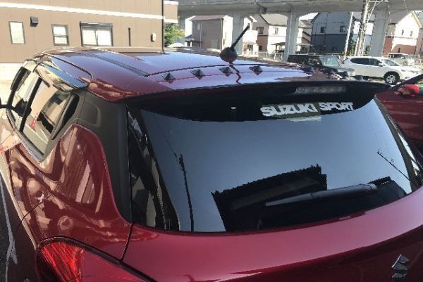 送料込み ルーフデコレーションダミーアンテナ~ボルテックスジェネレーター~ スズキ SWIFT スイフト 取り付け例あり 空力 アクセント