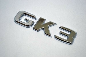 送料込　ベンツ風 ホンダフィット型式エンブレム GK3 GK4 GK5 GK6　アルファーベット