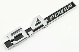 送料込　高級感抜群ベンツ風5.4powerエンブレムハッタリにもどうぞ　カー用品　外装パーツ　カーアクセサリー　車バイク　エンブレム　