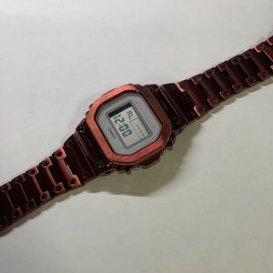 G-SHOCK Gショック ジーショック CASIO カシオ デジタル 腕時計dw5600sc-4dr 海外仕様　純正品　ステンレスフルメタルカスタム　レッド