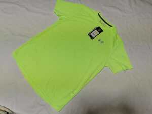 新品 アンダーアーマー 1271823　MD 黄緑　スレッドボーンストリーカーショートスリーブ ランニング Tシャツ UNDERARMOUR 