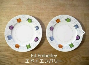 フェリシモ TRIBUTE 21 プレート2枚「Ed Emberley エド・エンバリー」トリビュート21 エドエンバリー お皿