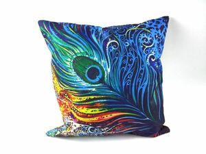 Чехол на подушку Peacock Peacock Blue 45x45см Азиатский Неиспользованный