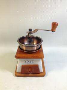 A2376*CAFE/ способ машина узор / ручная кофемолка /../ кофейня / античный / retro / Vintage / б/у 