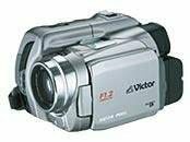JVCケンウッド ビクター 液晶付デジタルビデオカメラ シルバー GR-DF590-S(中古品)