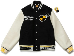 新品 HUMAN MADE × A$AP Rocky HUMAN TESTING VARSITY JACKET スタジャン ヒューマンメイド エイサップロッキー S Y-307946