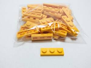 【新品未使用】レゴ　LEGO　プレート　1x3 ブライトライトオレンジ　50枚　１×３