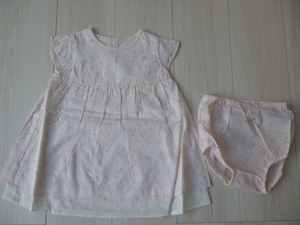 [ new goods ] Comme Ca Ism bruma attaching One-piece . flower pink *90cm*