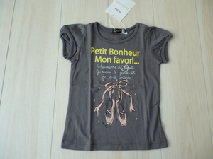 [ new goods ]bebe Bebe. puff sleeve T-shirt Great u shoes *100cm*