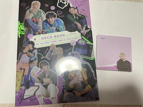 BTS Deco Kit フォトブックとメモ帳セット