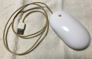 Apple Mighty Mouse アップル USB光学有線マウス ケーブル短め A1152 中古動作確認済み