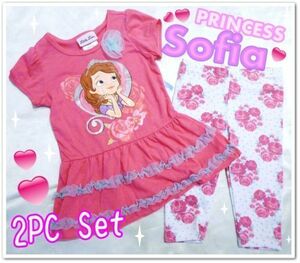  sophia baby короткий рукав выставить One-piece леггинсы девочка Princess Disney импорт ребенок одежда America 2T 90cm