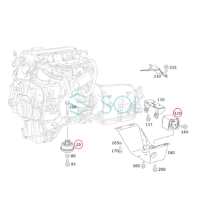 ベンツ W639 エンジンマウント 左右 + ミッションマウント 3点セット V350 6392410513 6392420013 出荷締切18時の画像2