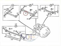 ベンツ W208 W209 リア ラジアスアーム 左右セット CLK200 CLK240 CLK320 CLK350 CLK55 CLK63 2103503306 2013504306 2013504406_画像2