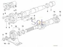 BMW E36 E46 E34 プロペラシャフト ジョイントディスク（LK=78MM D=110MM） 318i 320i 323i 325i 328i 520i 26111227410 出荷締切18時_画像2