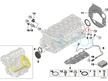 BMW E71 F16 X6 E85 E86 E89 Z4 クランクシャフトシール クランクシール 20i 23i 35i 35iX 2.5i 3.0i 3.0si 11117587168 出荷締切18時_画像2