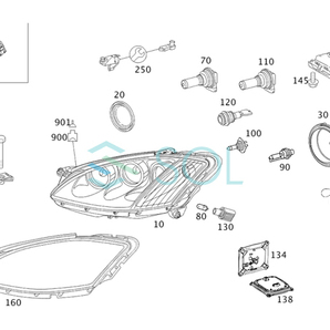 ベンツ W221 W216 D1S 専用 純正キセノン用 補修バラスト 35W S350 S550 S600 S63 S65 CL550 CL600 CL63 LC65 2168203126 出荷締切18時の画像4