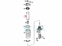 ベンツ W212 W207 フロント ショック ダストカバー ダストブーツ 左右共通 E250 E300 E350 E550 E63 2123230392 出荷締切18時_画像2