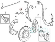 ベンツ W217 W222 R231 フロント ブレーキパットセンサー S300 S400 S450 S550 S600 SL350 SL400 S550 2319050014 出荷締切18時_画像3