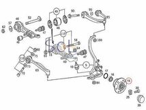 ベンツ R129 フロント ホイールハブベアリング リペアキット 左右共通 SL320 SL500 SL600 2203300725 0029806502 出荷締切18時_画像2