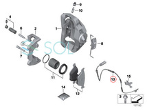 BMW E89 Z4 フロント ブレーキパッドセンサー 23i 35i 35is 34356789444 出荷締切18時_画像2