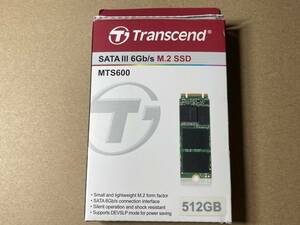 Transcend TS512GMTS600 M.2 2260 512GB MLC チップ SATA SSD 短いタイプ