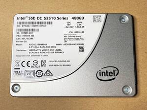 美品 Intel SSD DC S3510 480GB MLC チップ SATA 2.5 inch データセンター ハイエンド 専用コンデンサ搭載