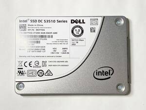美品 Intel SSD DC S3510 1.2TB MLC チップ SATA 2.5 inch　データセンター 企業向け　高耐久 1TB 以上