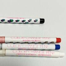 ♪ 未使用品 かわいい 昭和 80年代 カラーチェンジペン セット 検 昭和 ファンシーグッズ ミツカン color change pen ! 昭和レトロ_画像4