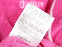 オシュコシュ ベロア素材 フリース 半袖パーカー フード 女の子用 70サイズ ピンク ベビー 子供服 OSHKOSH_画像5