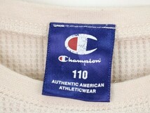 チャンピオン ストレッチ リブ 長袖シャツ 男の子用 110サイズ ベージュ キッズ 子供服 Champion_画像3