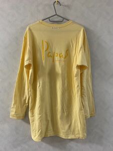 Papas 長袖Tシャツ フリーサイズ メンズ パパス 両面プリント ビンテージ 90s ロンT