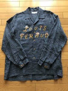 louis feraud ルイフェロー　長袖刺繍ロゴシャツ　長袖シャツ